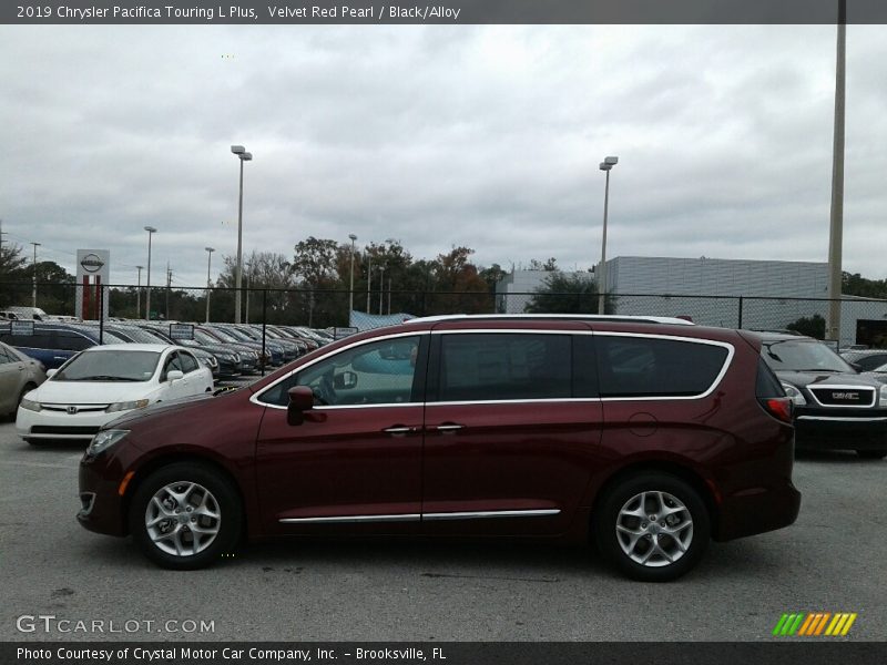Velvet Red Pearl / Black/Alloy 2019 Chrysler Pacifica Touring L Plus