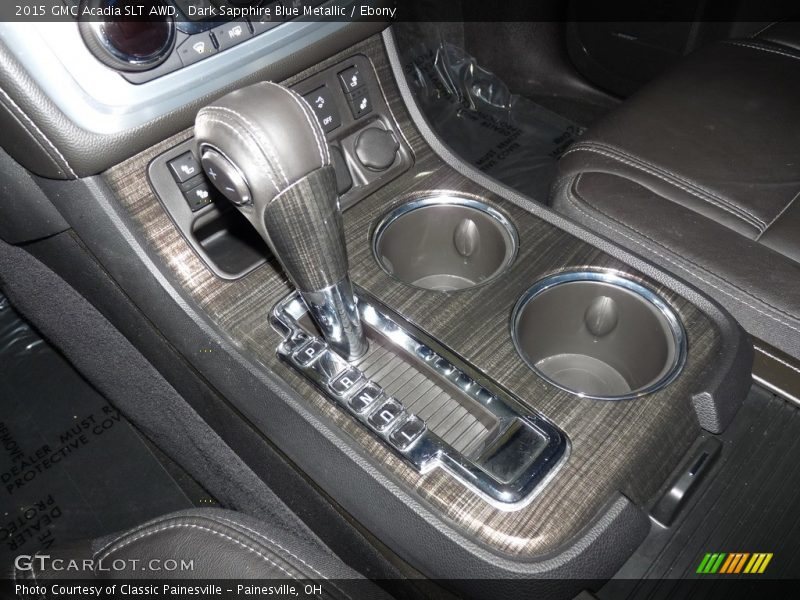 Dark Sapphire Blue Metallic / Ebony 2015 GMC Acadia SLT AWD
