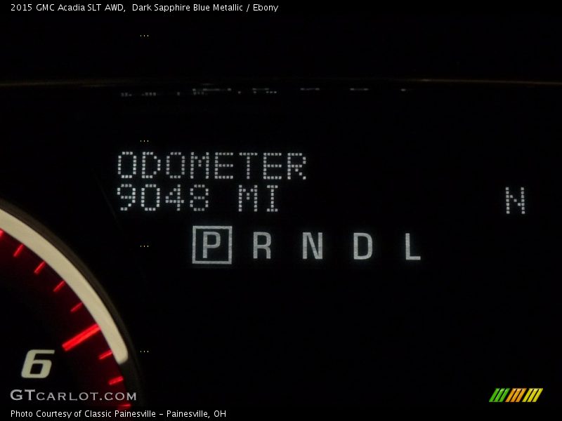 Dark Sapphire Blue Metallic / Ebony 2015 GMC Acadia SLT AWD