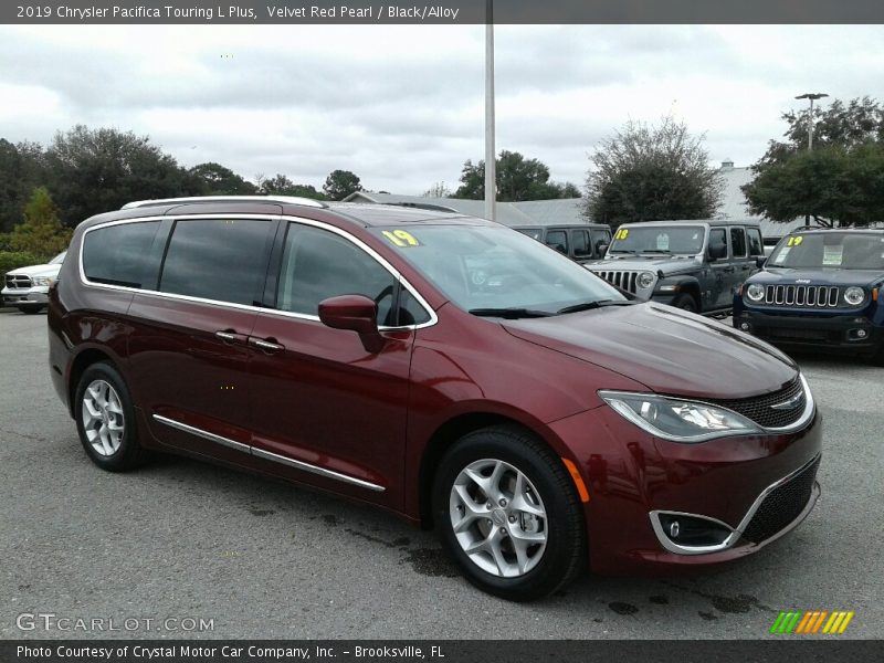 Velvet Red Pearl / Black/Alloy 2019 Chrysler Pacifica Touring L Plus