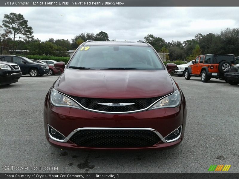 Velvet Red Pearl / Black/Alloy 2019 Chrysler Pacifica Touring L Plus