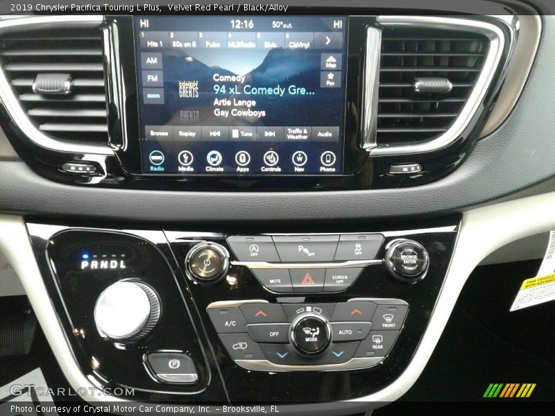 Velvet Red Pearl / Black/Alloy 2019 Chrysler Pacifica Touring L Plus