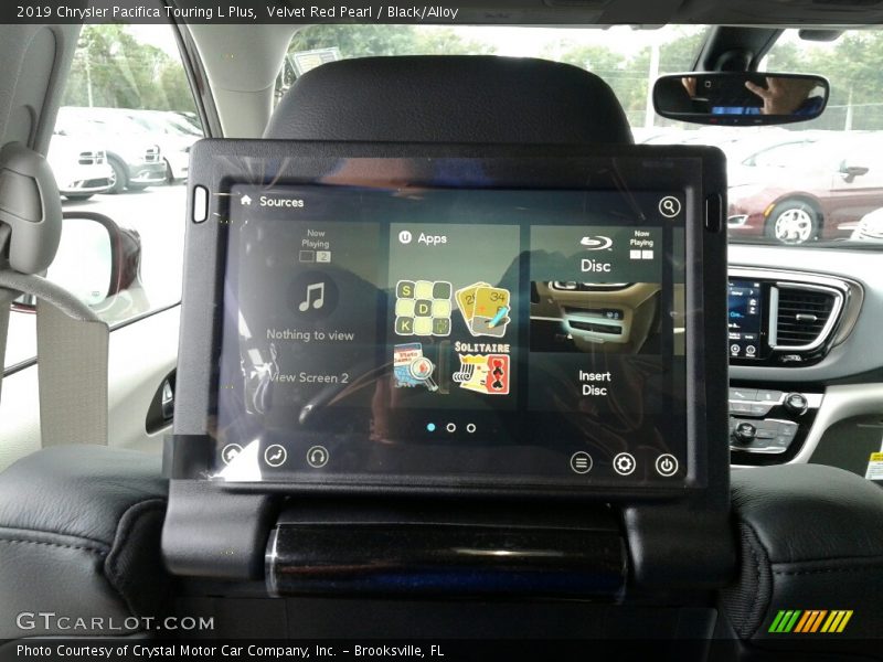 Velvet Red Pearl / Black/Alloy 2019 Chrysler Pacifica Touring L Plus