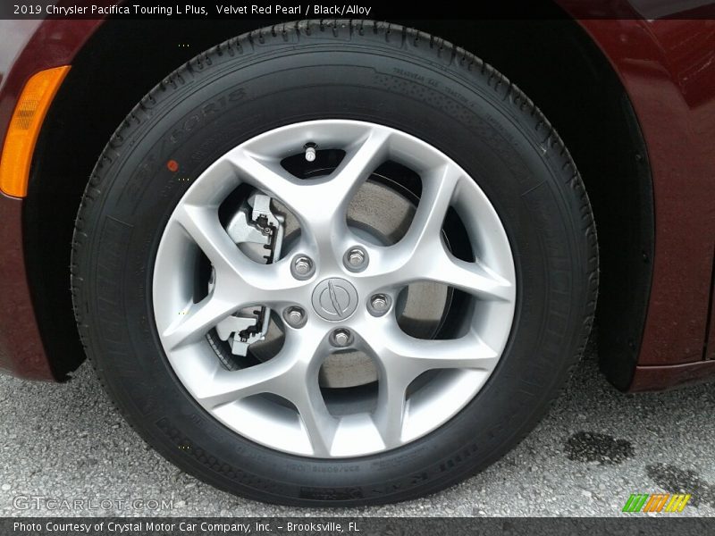 Velvet Red Pearl / Black/Alloy 2019 Chrysler Pacifica Touring L Plus
