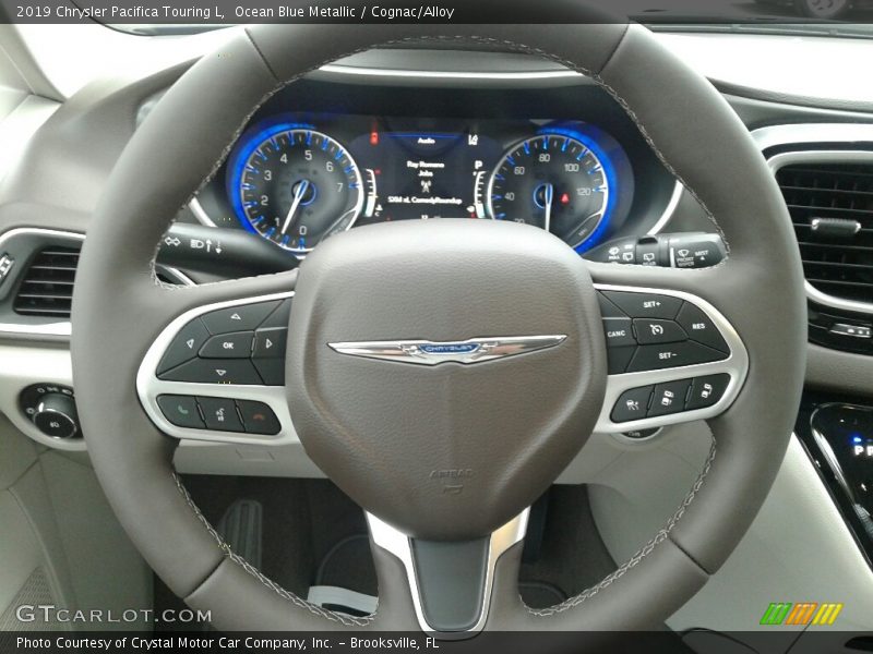 Ocean Blue Metallic / Cognac/Alloy 2019 Chrysler Pacifica Touring L