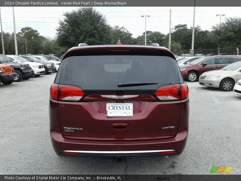 Velvet Red Pearl / Deep Mocha/Black 2019 Chrysler Pacifica Limited