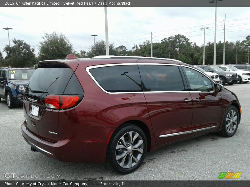 Velvet Red Pearl / Deep Mocha/Black 2019 Chrysler Pacifica Limited