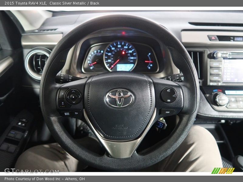 Classic Silver Metallic / Black 2015 Toyota RAV4 XLE