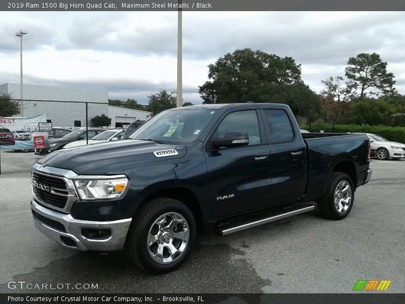 Maximum Steel Metallic / Black 2019 Ram 1500 Big Horn Quad Cab