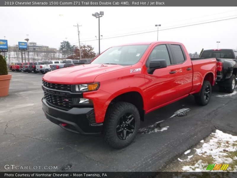 Red Hot / Jet Black 2019 Chevrolet Silverado 1500 Custom Z71 Trail Boss Double Cab 4WD