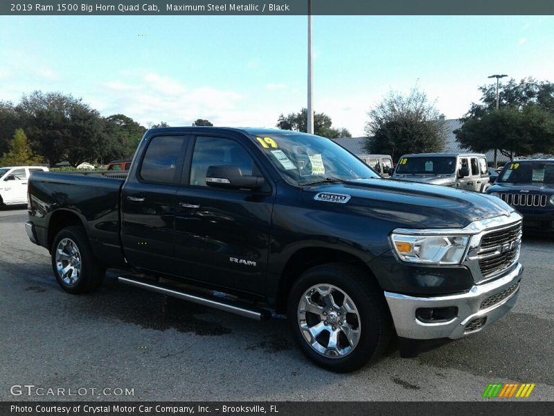 Maximum Steel Metallic / Black 2019 Ram 1500 Big Horn Quad Cab