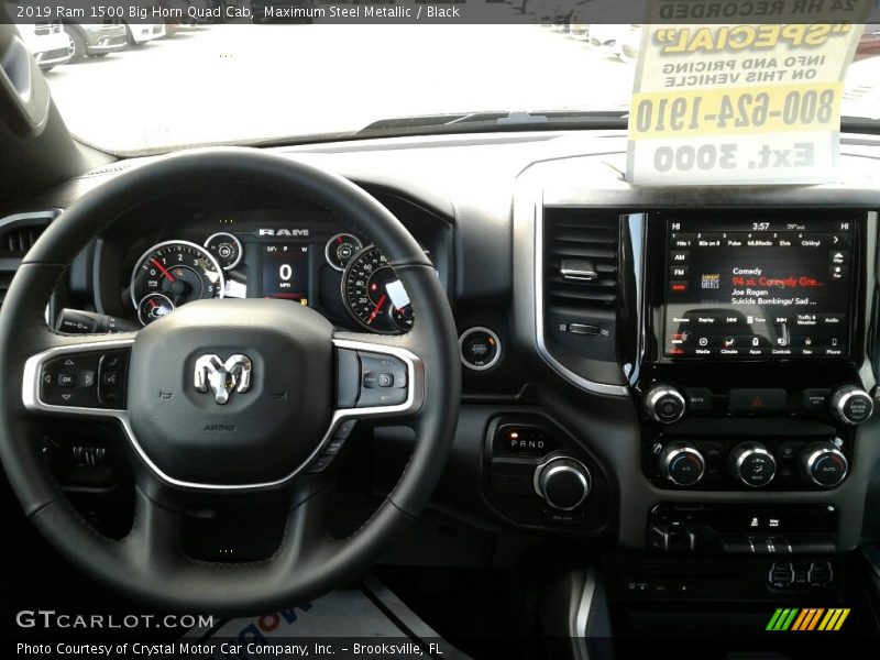 Maximum Steel Metallic / Black 2019 Ram 1500 Big Horn Quad Cab