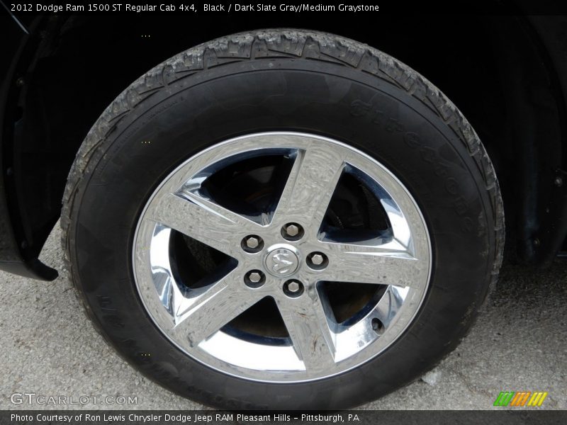 Black / Dark Slate Gray/Medium Graystone 2012 Dodge Ram 1500 ST Regular Cab 4x4