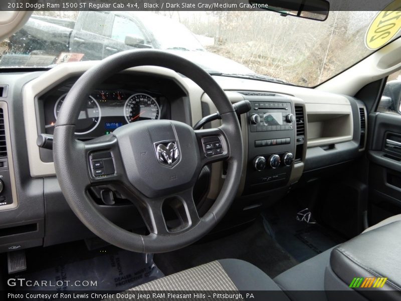Black / Dark Slate Gray/Medium Graystone 2012 Dodge Ram 1500 ST Regular Cab 4x4