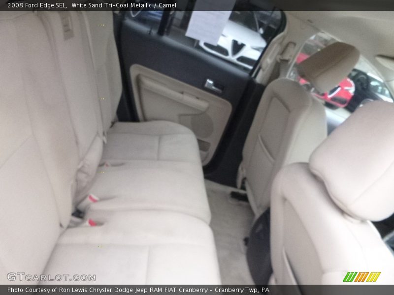 White Sand Tri-Coat Metallic / Camel 2008 Ford Edge SEL