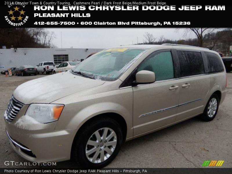 Cashmere Pearl / Dark Frost Beige/Medium Frost Beige 2014 Chrysler Town & Country Touring