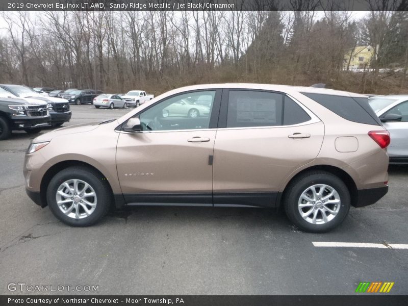 Sandy Ridge Metallic / Jet Black/Cinnamon 2019 Chevrolet Equinox LT AWD