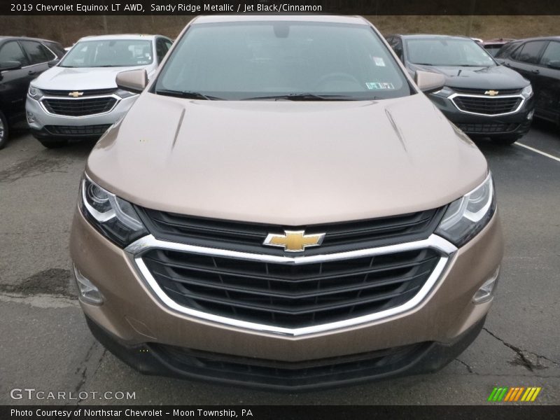 Sandy Ridge Metallic / Jet Black/Cinnamon 2019 Chevrolet Equinox LT AWD