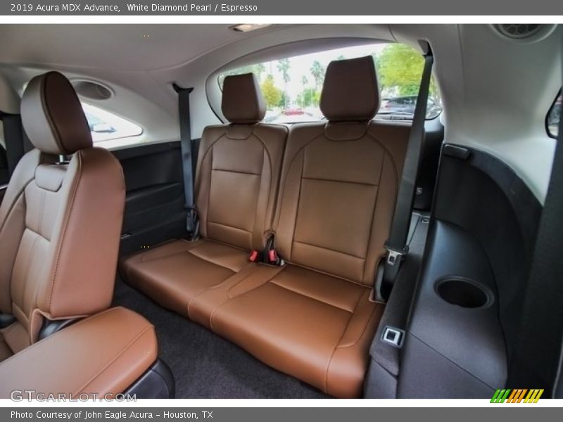 White Diamond Pearl / Espresso 2019 Acura MDX Advance