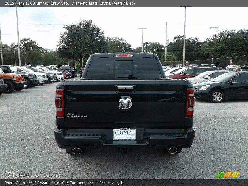 Diamond Black Crystal Pearl / Black 2019 Ram 1500 Limited Crew Cab