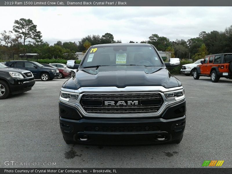 Diamond Black Crystal Pearl / Black 2019 Ram 1500 Limited Crew Cab