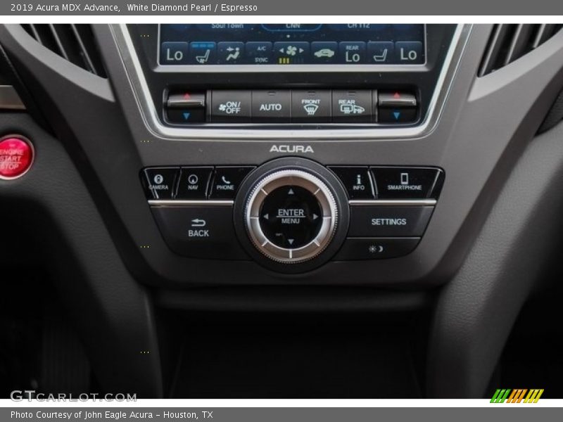White Diamond Pearl / Espresso 2019 Acura MDX Advance