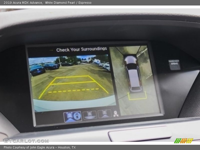 White Diamond Pearl / Espresso 2019 Acura MDX Advance