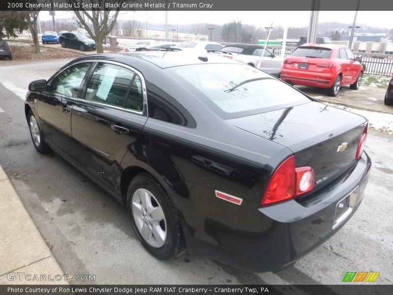 Black Granite Metallic / Titanium Gray 2008 Chevrolet Malibu LS Sedan