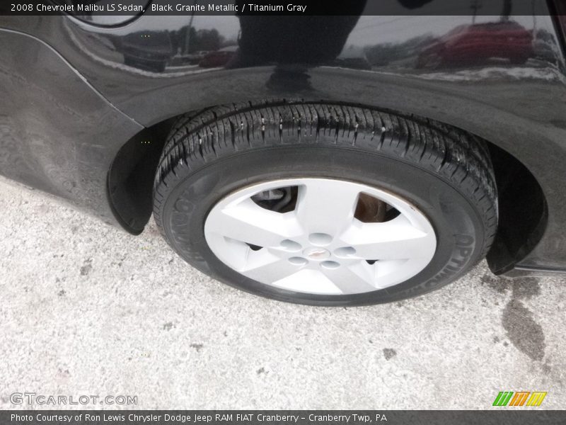 Black Granite Metallic / Titanium Gray 2008 Chevrolet Malibu LS Sedan