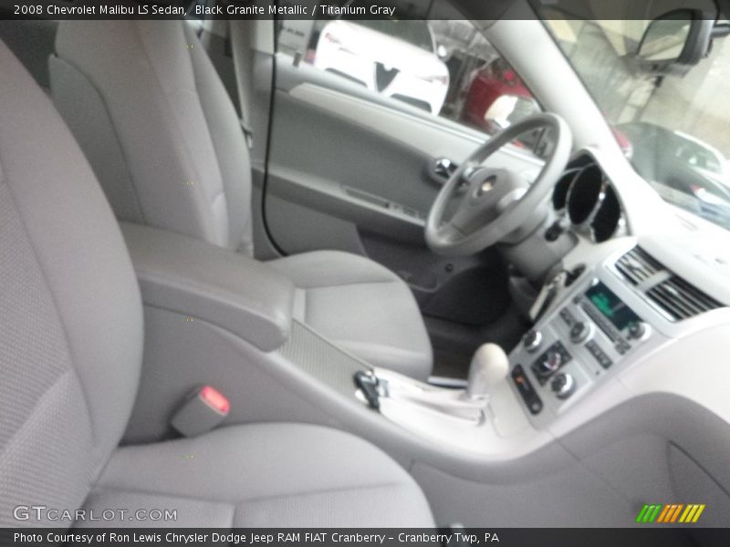 Black Granite Metallic / Titanium Gray 2008 Chevrolet Malibu LS Sedan