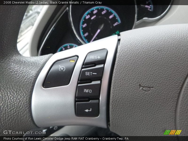 Black Granite Metallic / Titanium Gray 2008 Chevrolet Malibu LS Sedan