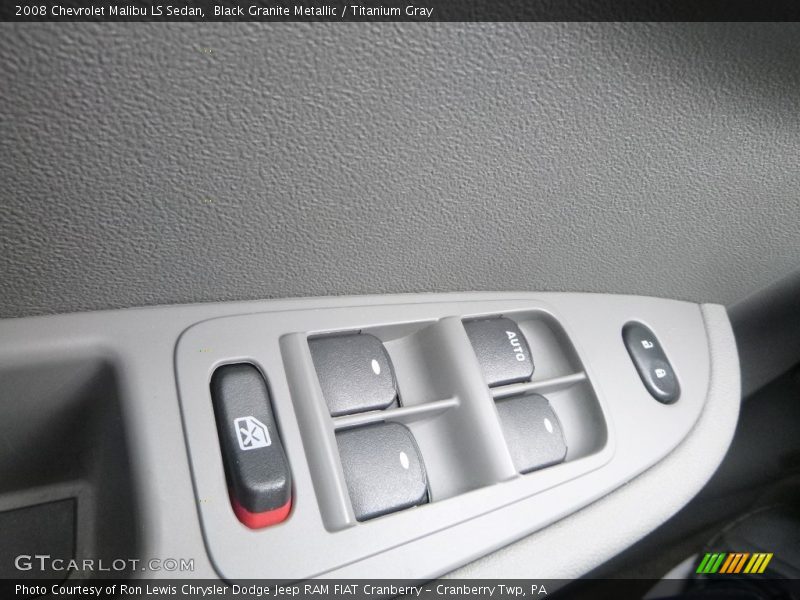 Black Granite Metallic / Titanium Gray 2008 Chevrolet Malibu LS Sedan