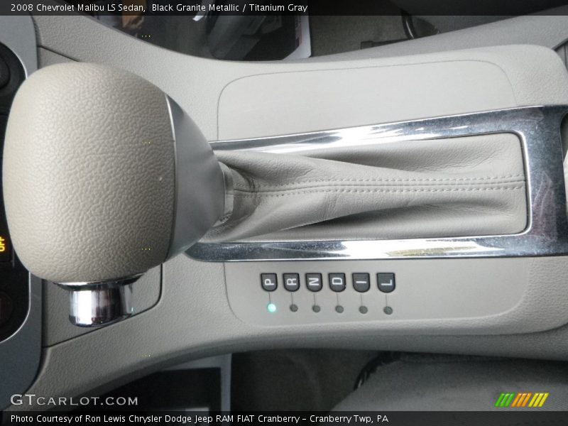 Black Granite Metallic / Titanium Gray 2008 Chevrolet Malibu LS Sedan
