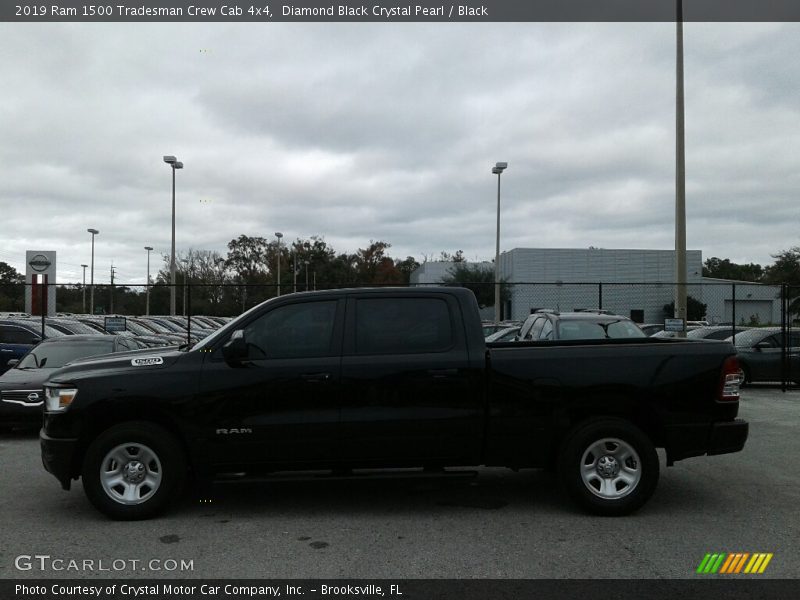 Diamond Black Crystal Pearl / Black 2019 Ram 1500 Tradesman Crew Cab 4x4