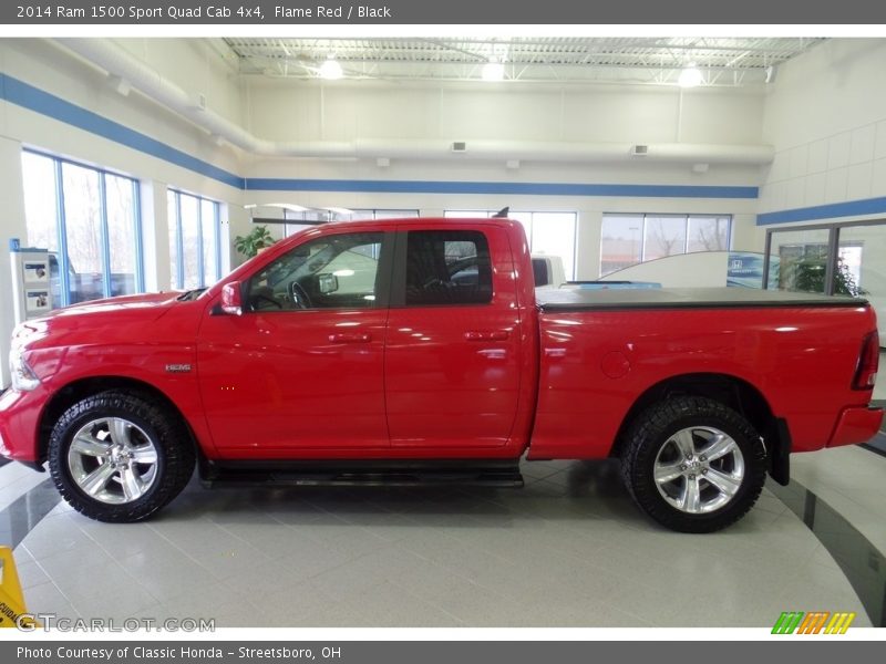 Flame Red / Black 2014 Ram 1500 Sport Quad Cab 4x4