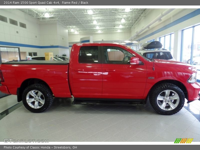 Flame Red / Black 2014 Ram 1500 Sport Quad Cab 4x4