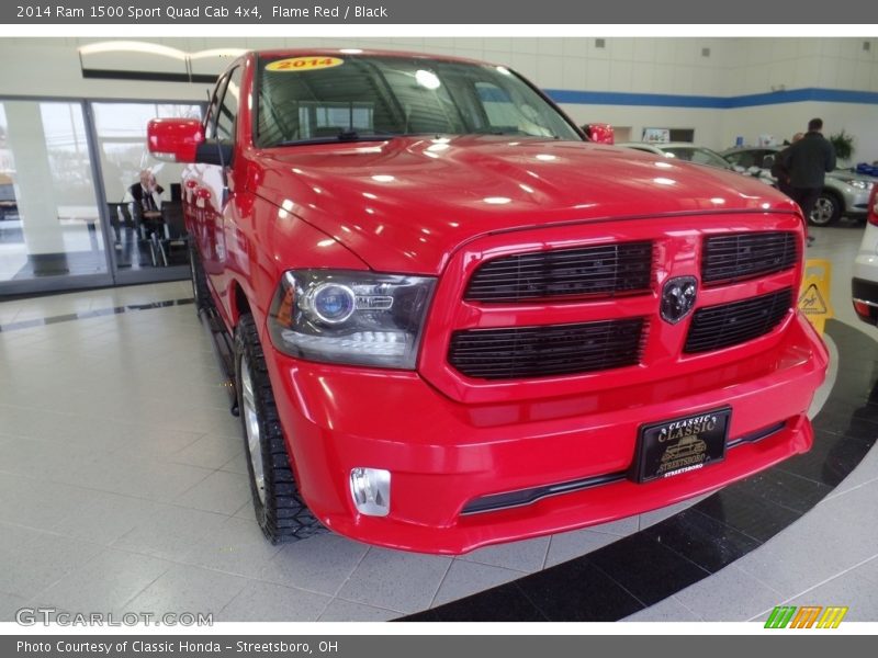 Flame Red / Black 2014 Ram 1500 Sport Quad Cab 4x4