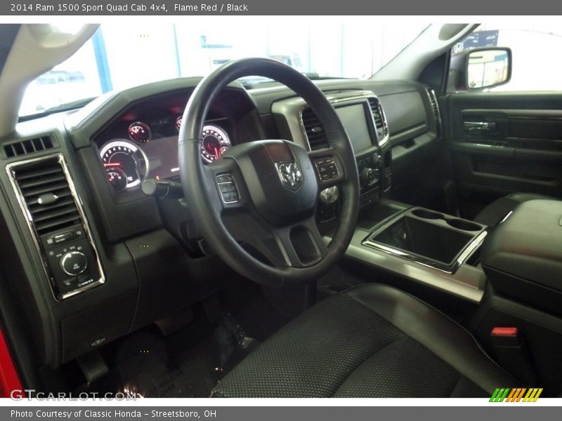 Flame Red / Black 2014 Ram 1500 Sport Quad Cab 4x4
