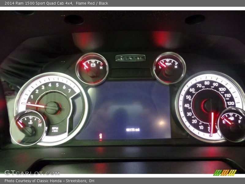Flame Red / Black 2014 Ram 1500 Sport Quad Cab 4x4