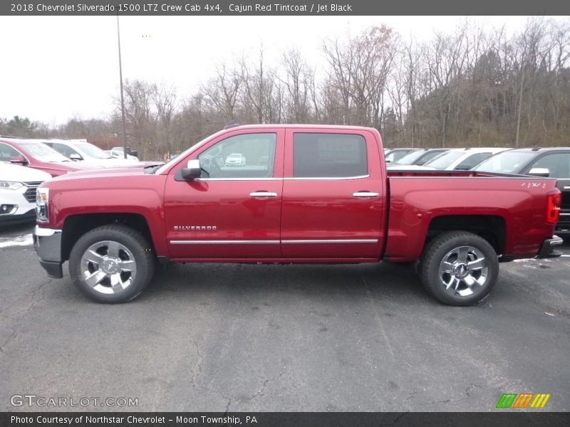 Cajun Red Tintcoat / Jet Black 2018 Chevrolet Silverado 1500 LTZ Crew Cab 4x4