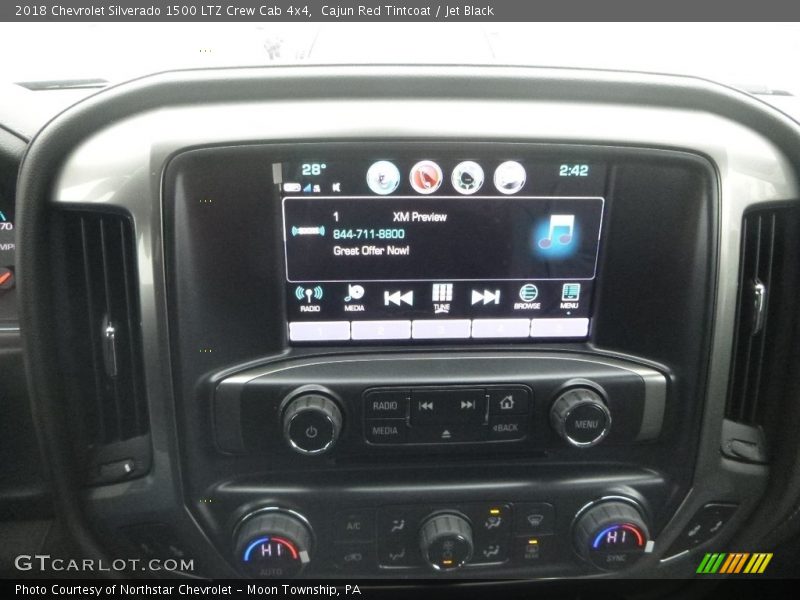 Cajun Red Tintcoat / Jet Black 2018 Chevrolet Silverado 1500 LTZ Crew Cab 4x4