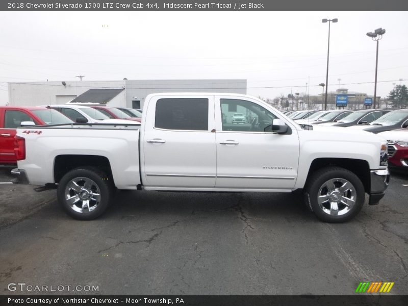 Iridescent Pearl Tricoat / Jet Black 2018 Chevrolet Silverado 1500 LTZ Crew Cab 4x4