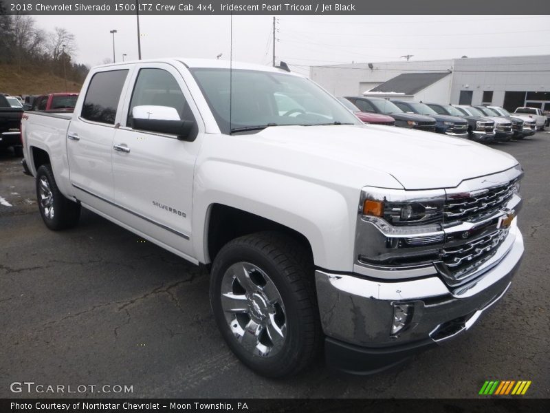 Iridescent Pearl Tricoat / Jet Black 2018 Chevrolet Silverado 1500 LTZ Crew Cab 4x4