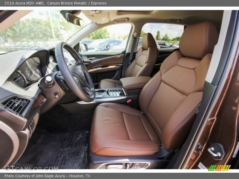  2019 MDX AWD Espresso Interior