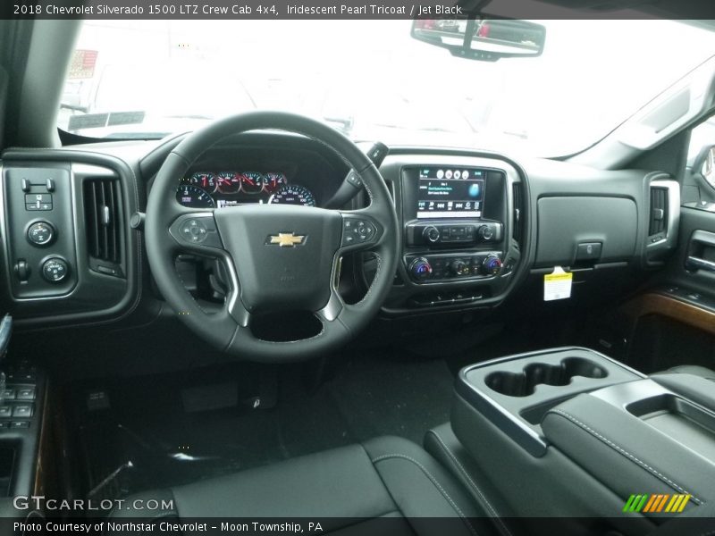 Iridescent Pearl Tricoat / Jet Black 2018 Chevrolet Silverado 1500 LTZ Crew Cab 4x4