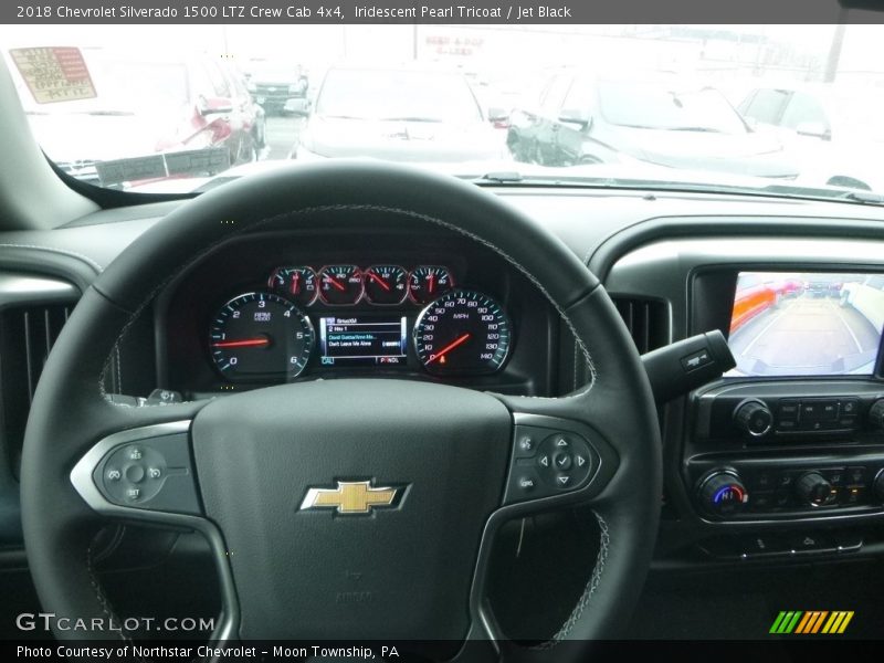 Iridescent Pearl Tricoat / Jet Black 2018 Chevrolet Silverado 1500 LTZ Crew Cab 4x4