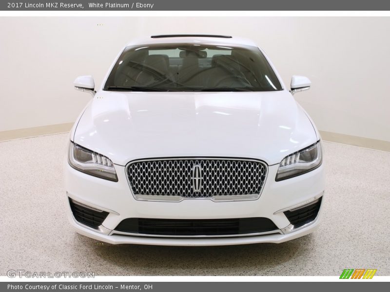White Platinum / Ebony 2017 Lincoln MKZ Reserve