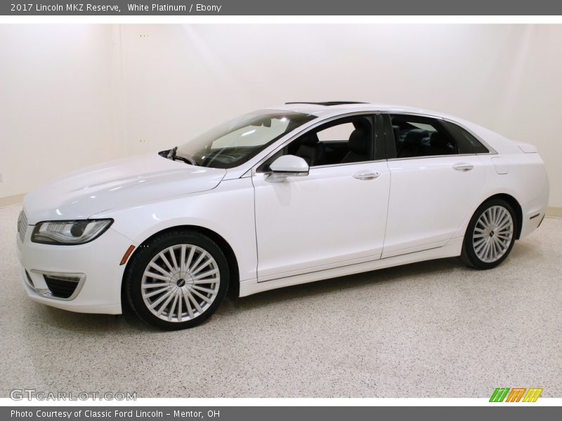 White Platinum / Ebony 2017 Lincoln MKZ Reserve