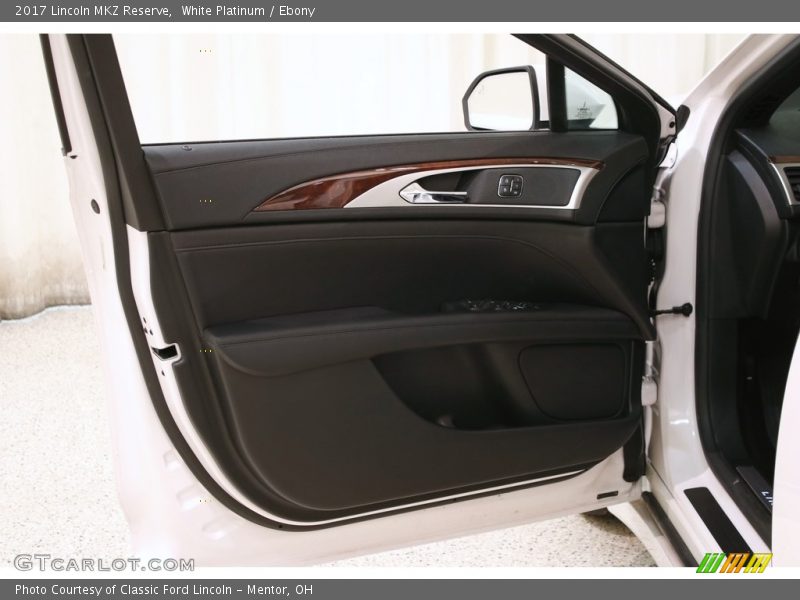 White Platinum / Ebony 2017 Lincoln MKZ Reserve