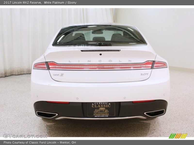 White Platinum / Ebony 2017 Lincoln MKZ Reserve